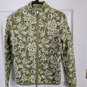 Green Floral Neve Women's Sweater